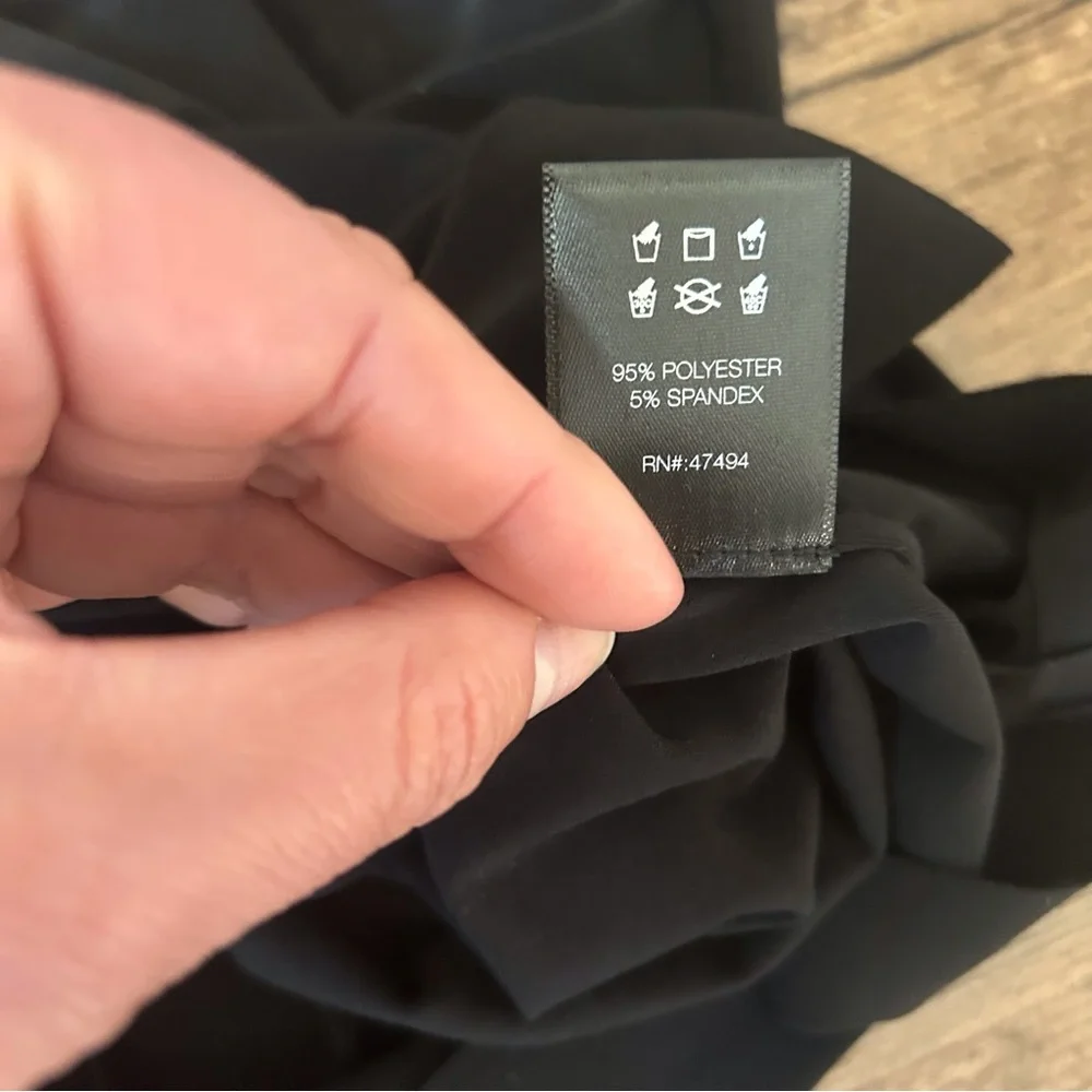 Norma Kamali Black One Shoulder Cutout Fitted Spandex Dress - Picture 10 of 11